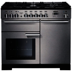 Rangemaster Professional Deluxe 100 Dual Fuel Range Cooker Stainless Steel